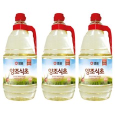 샘표 합성향 없는 양조식초, 1.8L, 3개