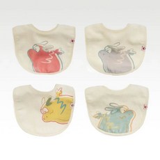 台灣 Nizio 招福小龍防溢乳, 1個, 圍兜(4入組)
