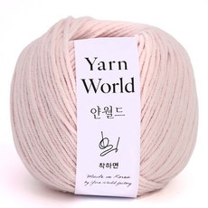 착하면 50g 뜨개실 얀월드 얀메이크, 1개, 078. 드리미핑크 50g