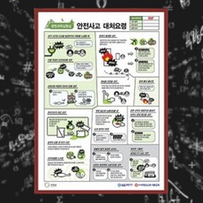 초중고교 과학 실험실 안전사고 대처요령 교육용 생명과학 액자 과학실 DIY실험, 1개, 상세페이지참조