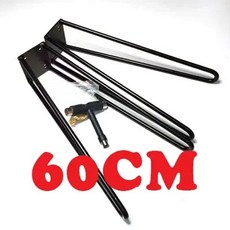 스케이트 보드 의자 테이블 체어 스케이트보드다리 롱보드, 60cm 블랙-한 쌍, 1개