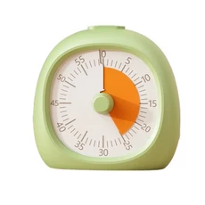 휴대용 플라스틱 시각 타이머 60분 집중력 향상 학습 무소음 관리 도구 교실, 03 Green