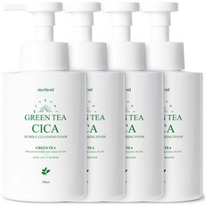 메르헨트 그린티 시카 버블 클렌징폼 500ml x 4개 약알칼리 딥클렌징 세안제 클렌저 폼클렌저
