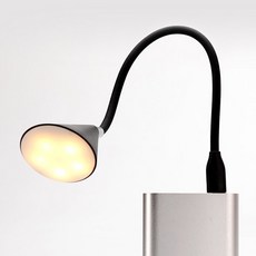 북라이트 플렉시블 LED 침대 독서등 휴대용 블루투스 스피커 USB 수면등, 화이트