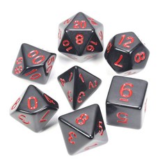 DND용 게임 큐브용 오지 세트 사용 마무리 가능한 완벽한 게임에 보드 25가지 색상, bla red
