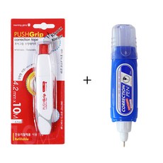 모닝글로리 푸쉬그립 수정테이프 리필10M + 수정액, 4.2 본체, 1개