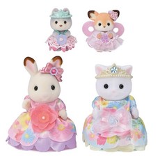 F-38 ST 3 Sylvanian Families 실바니아 패밀리 유엔치 인형 [꽃 공주 세트] 마크 세