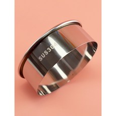 만두피 모양틀 스텐 반죽 원형 커터 컷팅기 몰드 모양 자르기 성형틀 프레스 304 원형 몰드 ... 1개, C.프레스 3종 (11.5+10.5+9.5) * 1개