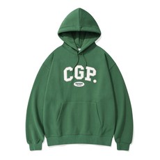 코드그라피 X MAMA 아치 로고 후드티_그린 334836