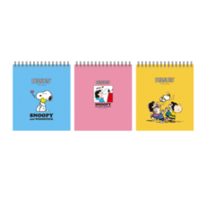 피너츠 스누피 상철 그리드 노트, 랜덤 발송 (2EA), 10세트
