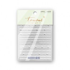토모니 유행 레이스패턴엠보스티커 2종 택 일, 화이트(MS304), 1개
