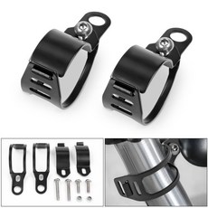 오토바이 프론트 포크 턴 시그널 라이트 마운트 브래킷 35mm - 50mm 포크 홀더 혼다 야마하 트라이엄프 가와사키 스즈키 두카티, [01] 2pcs Black