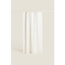 zara 자라 반투명 린넨 샤워 커튼 - 스크래치 화이트 127843