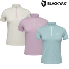 [블랙야크]25년SS 하절기 기본 여성 에코 집업 반팔티 1BYZTMU504