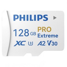 필립스 A2 익스트림 프로 고속 마이크로 SD카드, 1개, 128GB