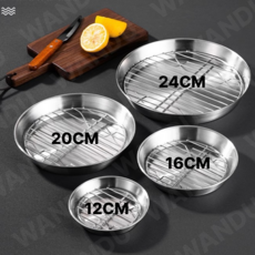 304 스텐 메쉬트레이 2종세트 에어프라이어 메쉬트레이 오븐 메쉬 트레이, 1개, 불판+그릴