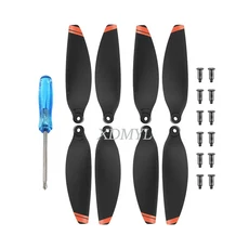 DJI Mini 2 4K 경량 저소음 프로펠러 블레이드 교체 윙 팬용 드론 액세서리, 03 orange type A