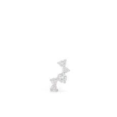 마리아블랙 14K white gold Flashy Glitz diamond single earring