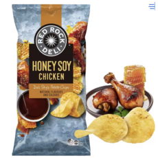 Red Rock Deli 蜂蜜烤雞風味洋芋片, 640g, 1個