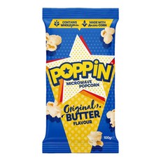 호주 포핀 전자렌지용 오리지널 버터맛 팝콘 Poppin Microwave Popcorn Butter, 1개, 100g