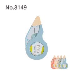 得力 Deli 迷你 小巧可愛 平價文具, 1個, 【馬卡龍款12米/隨機】8149 立可帶