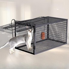 고양이 포획틀 너구리 족제비 뉴트리아 포획망 길 새끼 고양이 덫 포획틀, 1개