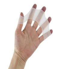 해피이지디자인 손가락 물갈퀴 오리손물갈퀴, 블루 M