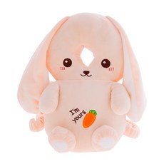 JoyBaby 防摔護頭枕 頭部保護墊 寶寶學步防摔枕 安撫娃娃 玩偶, 大耳朵兔-F, 1個