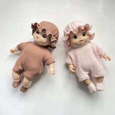 콩콩이 옷 와플 파자마세트 컬러, 브라운, 1개