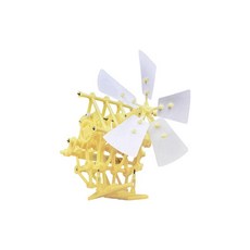 HAIMINGJUN 풍력 Strandbeest 미니 Strandbeest 모델 키트 모델 조립 장난감 DIY 조립 십대 생일을위한 걷는 모델 로봇, 노란색, PP