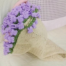 꽃다발 장미꽃 무릎 블랭킷뜨기 쇼파 빈티지