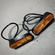CJ motor 反光片方向燈 提升夜間行車安全, 1個, 黑 Black