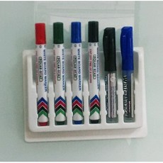 【利多文具】PH-N06 玻璃白板專用磁性筆座 能放6支筆, 1個