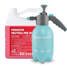 바인더 프리미엄 중성 프리워시 4L + 압축분무기 2L, 1개