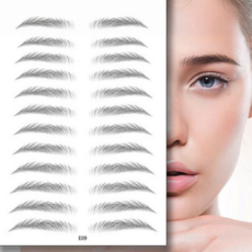 5초 눈썹 타투 스티커 테스트 민둥산 눈썹 가꾸기 또렷 예쁜 물에도안심, E13, 1개