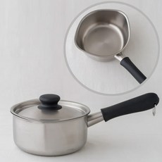 소리야나기 스텐 무광 편수냄비 (뚜껑포함), 1개