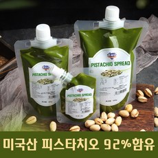 92% 미국산 피스타치오 스프레드 두바이 쫀득쿠키 초콜릿 모찌 재료 페이스트 버터 잼, 1개, 200g