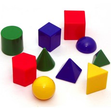 에듀카코리아 EDUC 30801 미니 입체도형 10종 세트 초등수학교구, 1개