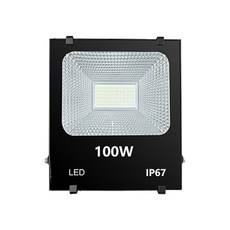 LED投射燈，戶外防水，高亮度節能，多角度可調，適用於庭院工廠倉庫, 100W-白光, 1個
