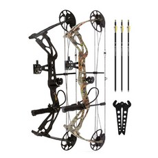 SANLIDA DRAGON X8 複合弓 中階競賽複合弓 復合獵弓 滑輪現代競技弓, 迷彩,1~70磅, 1個