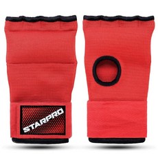 Starpro 패딩 처리된 복싱 핸드 랩 - 최대의 안전을 위한 안전한 벨크로 클로저 및 너클 복싱 피트니스 트레이닝에 이상적 다양한 색상 사이즈_157039, 블랙/레드