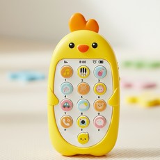 한이용품1 스마트폰 장난감 베이비 전화기 어린이휴대폰, 옐로우계열, 3개, 옐로우
