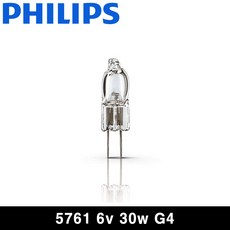 5761 6V 30W G4 PHILIPS 할로겐 램프 전구 필립스, 전구색