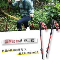 亞伯特 初階快扣款登山杖, 1個, 初階快扣款登山杖(單入)