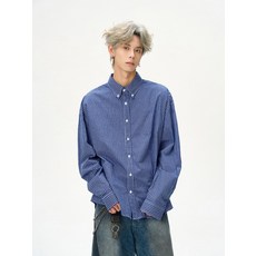 남성 체크 긴팔 셔츠 봄 가을 캐주얼 남방