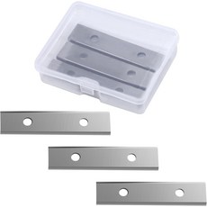 골드 디어 3PCS 페인트 스크래퍼 카바이드 블레이드 양날 리버서블 헤비 듀티 교체 블레이드로 바니시 목재 핏 제거
