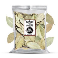 Turkish Goodies by Jairestone Bay Leaves 통 28.3g(1온스) | 순수 천연 터키식 월계수 잎 요리 수프 스튜 카레 소스 차용 건조, 4 oz, 28.3g, 1