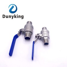 비닐 손잡이가 있는 외부 나사산 스테인리스 스틸 304 포트 밸브 스위치 DN8 10 15 20 25 32 40 2P