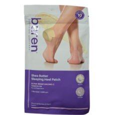 바렌 시어버터 슬리핑 뒤꿈치 보습 발각질 풋케어 힐 패치, 10매, 1개, 0.5g