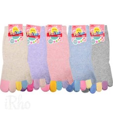 iRho 여성 발가락 단목 양말 단목양말